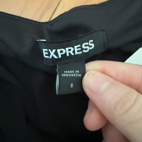 Women Express Square Neck Wide Strap Jumpsuit in Black Size Small - Picture 9 of 11